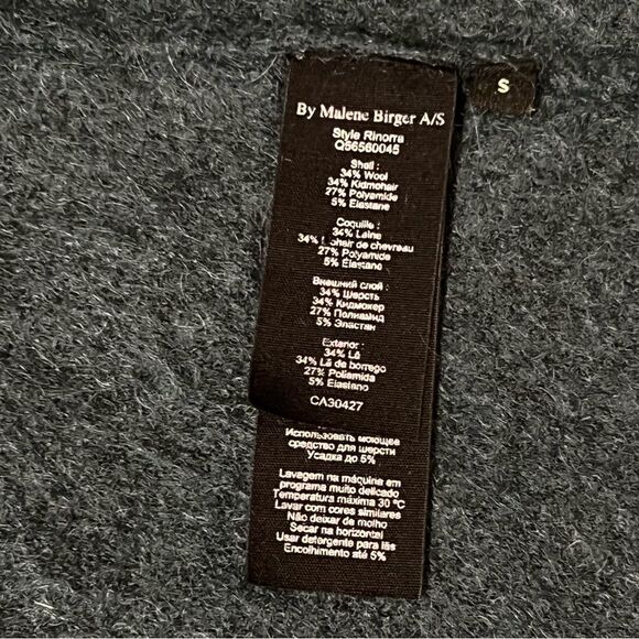 By Malene Birger Rinorra Cardigan Size S Green Mohair Wool Blend Quiet Luxury - Picture 9 of 9